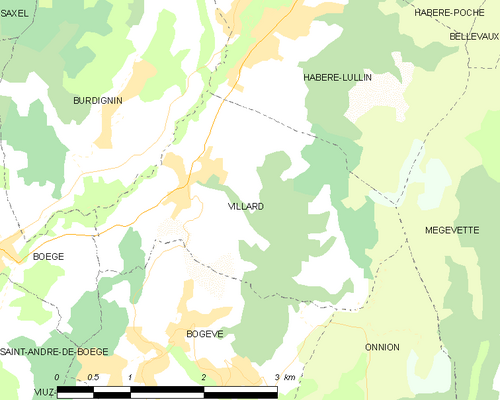 Map commune FR insee code 74301